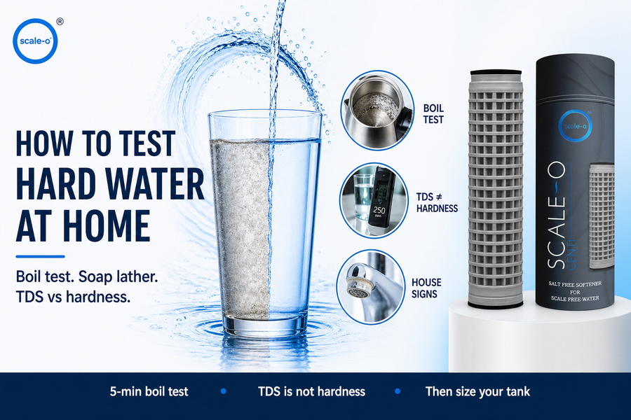 How to test hard water at home with a kettle boil test