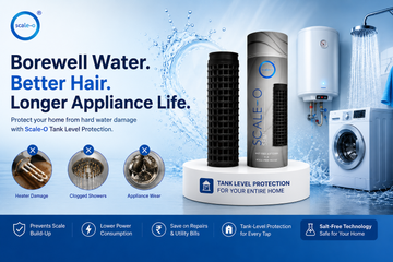 Bangalore borewell water hair fall and hard water scale in an overhead tank home