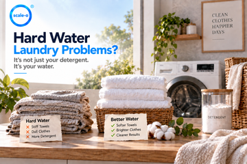 Hard water laundry: stiff towels and dull whites in an Indian home