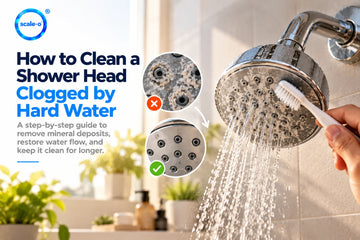 How to Clean a Shower Head Clogged by Hard Water