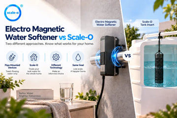 Electro Magnetic Water Softener vs Scale-O comparison for overhead tank homes