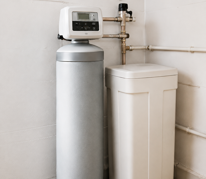 Conventional salt-based water softener