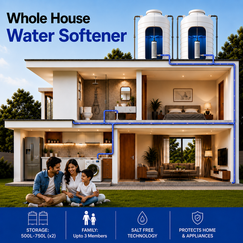 Scale-O Mini Combo Water Softener (2x 500L)