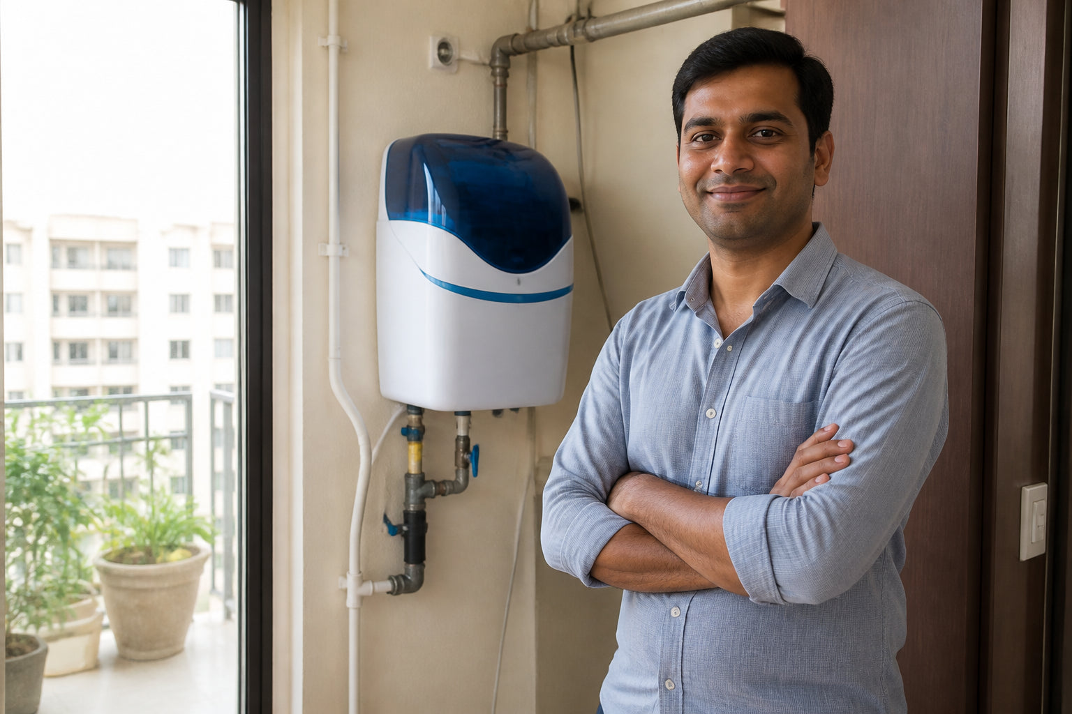 Dr. Gaurav Khurana with Scale-O installed at home